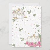 Pompoen Tweede Verjaardag Onze Kleine Pompoen Kaart (Achterkant)