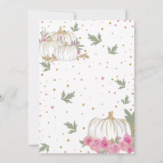 Pompoen Tweede Verjaardag Onze Kleine Pompoen Kaart (Achterkant)