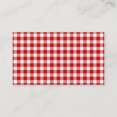 Pompoen Uil & Gingham Baby Luier Raffle Ticket Informatiekaartje (Achterkant)