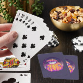 pompoen uit de luike pinguïn in sneeuw pokerkaarten (Insitu)