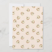 Pompoen uitnodigen - een beetje pompoen Baby showe Kaart (Achterkant)