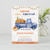 Pompoen Uitnodiging (Staand voorkant)