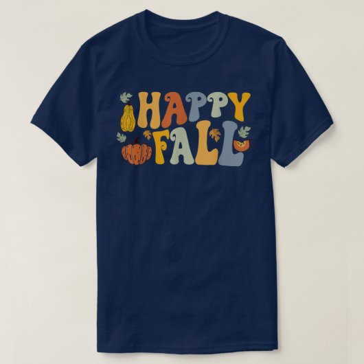  pompoen vallen in de herfst van de herfst Thanksg T-shirt (Design voorkant)