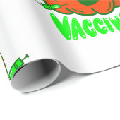 pompoen van een covid halloween vaccin cadeaupapier (Rol Hoek)