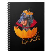 Pompoen van hondshond notitieboek (Voorkant)