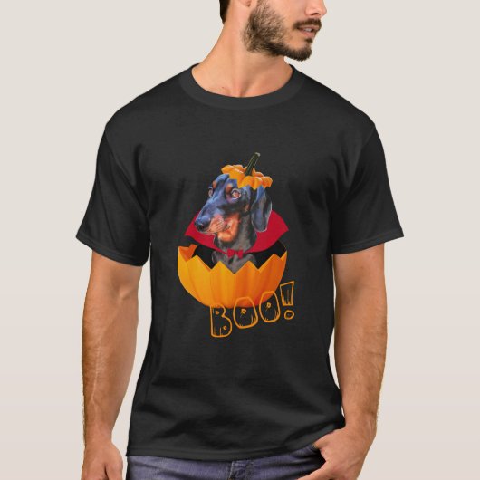 Pompoen van hondshond t-shirt (Voorkant)
