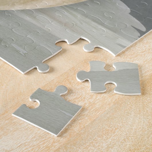 Pompoen van witte herfst legpuzzel (Zijkant)