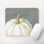 Pompoen van witte herfst muismat (Met muis)