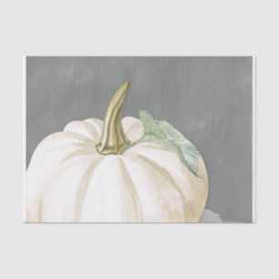 Pompoen van witte herfst tissuepapier