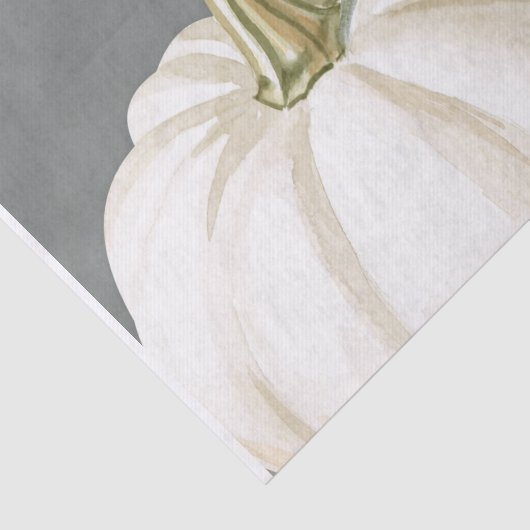 Pompoen van witte herfst tissuepapier (Detail)