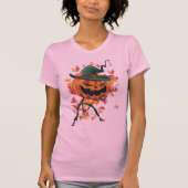 Pompoen vangt spin voor Halloween T-shirt (Voorkant)