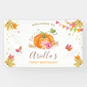 Pompoen Verjaardag achtergrond Banner Herfst Herfs (Horizontaal)