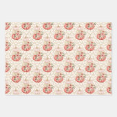 Pompoen Verjaardag Baby shower Meisje Bridal Inpakpapier Vel (Voorkant 3)