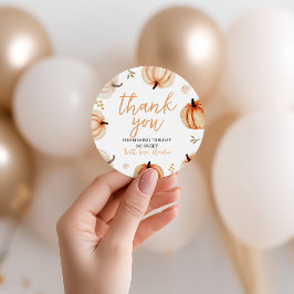 Pompoen Verjaardag Bedankt Cadeaubijsluiter Bedankjes Labels
