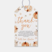 Pompoen Verjaardag Bedankt Gift Label Cadeaulabel (Voorkant)