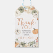 Pompoen Verjaardag Favor Tag Cadeaulabel (Voorkant)