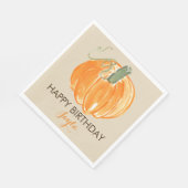 Pompoen Verjaardag herfst Verjaardag servet (Hoek)