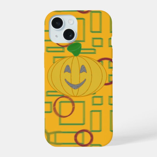 Pompoen verkleden iPhone 15 case (Achterkant)