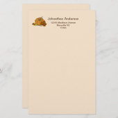 Pompoen verlaat de naam en het adres van het snoep briefpapier (Voorkant / Achterkant)