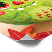 Pompoen Vermomd als Groen Monster Poster (Hoek)