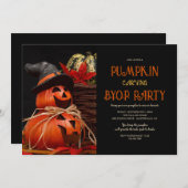 Pompoen Versierfeestje Kaart (Voorkant / Achterkant)