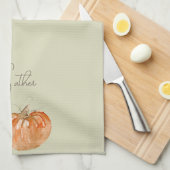 Pompoen "Verzamelen" Theedoek (Quarter Fold)