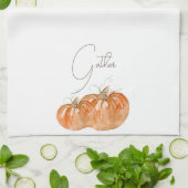 Pompoen "Verzamelen" Theedoek (Gevouwen)