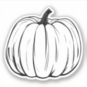 pompoen vinyl sticker (Voorkant)