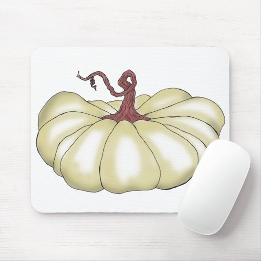 pompoen, vlak muismat (Met muis)