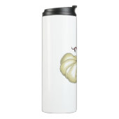 pompoen, vlak thermosbeker (Gedraaid links)