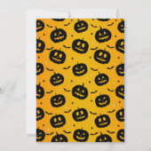 pompoen vleermuizen halloween twee spooky verjaard kaart (Achterkant)