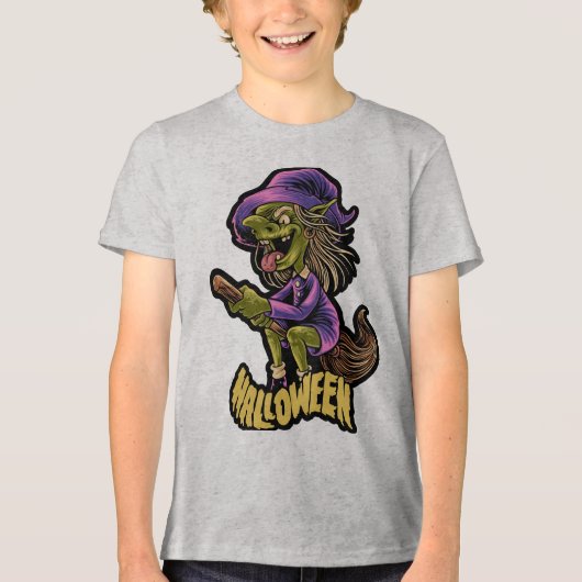 Pompoen Vogelverschrikker Halloween T-Shirt (Voorkant)