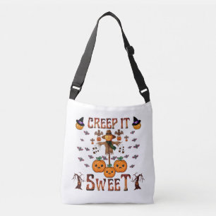 Pompoen vogelverschrikker kawaii Halloween herfst Crossbody Tas