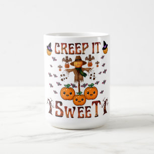Pompoen vogelverschrikker kawaii Halloween herfst Koffiemok