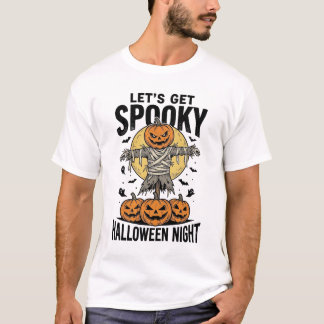 Pompoen Vogelverschrikker Shirt Vintage Halloween 