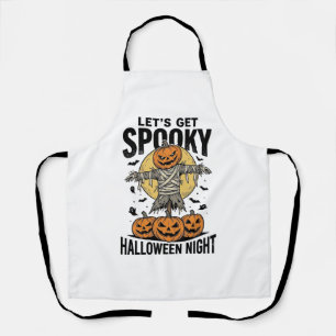 Pompoen Vogelverschrikker Shirt Vintage Halloween Schort