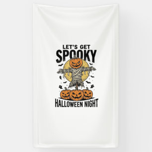 Pompoen Vogelverschrikker Shirt Vintage Halloween Spandoek