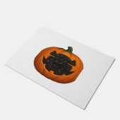 Pompoen Vol Kittens - Schattigee Zwarte Kat Hallow Deurmat (Schuin)