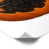 Pompoen Vol Kittens - Schattigee Zwarte Kat Hallow Poster (Hoek)