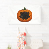 Pompoen Vol Kittens - Schattigee Zwarte Kat Hallow Spandoek (Insitu)