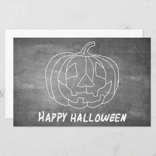 Pompoen voor Halloween 1-alkboard (Voorkant / Achterkant)