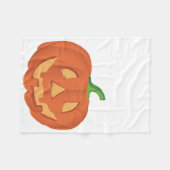 Pompoen voor Halloween 1 Fleece Deken (Voorkant (Horizontaal))