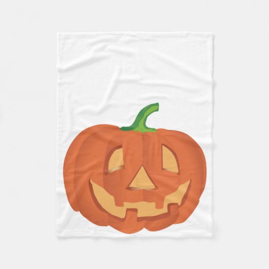 Pompoen voor Halloween 1 Fleece Deken (Voorkant)