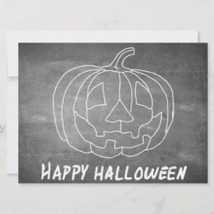 Pompoen voor Halloween 1 krijtbord uitstraling