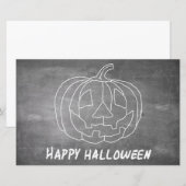 Pompoen voor Halloween 1 krijtbord uitstraling (Voorkant / Achterkant)