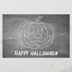 Pompoen voor Halloween 1 krijtbord uitstraling