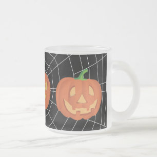 Pompoen voor Halloween 1 Matglas Koffiemok