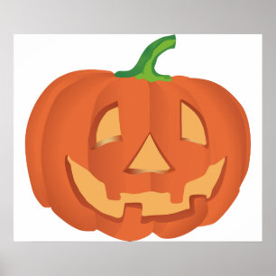 Pompoen voor Halloween 1 Poster