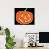Pompoen voor Halloween 1 Poster (Thuiskantoor)