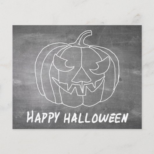 Pompoen voor Halloween 3 schoolbord uitstraling (Voorkant)